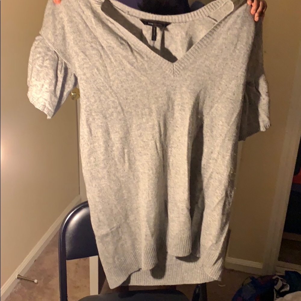 BCBG sweater pair with leggings it’s a hit